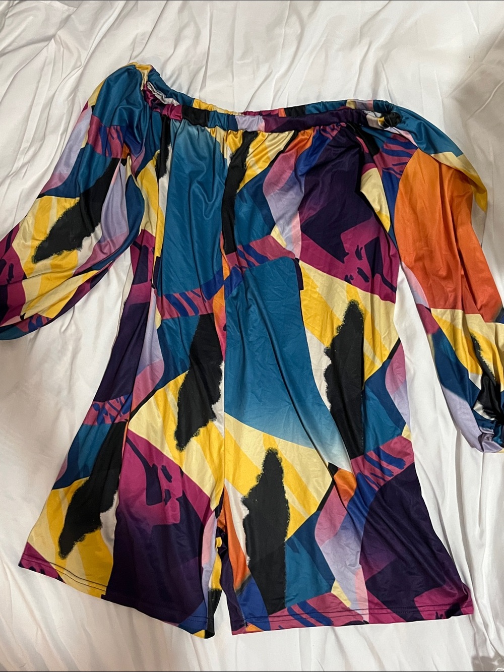 Romper with POCKETS! sz3x,Fun colorful